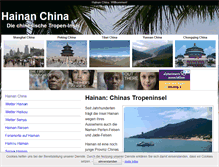 Tablet Screenshot of hainan-china.de